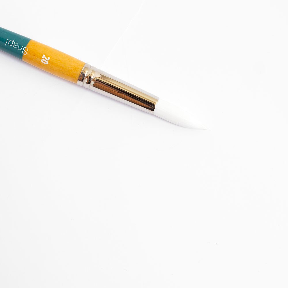 Princeton, White, Brush, Art & School, Snap, Taklon, Short Handle, 20, 402248